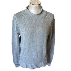JCrew Always Women’s Gray Sweater 100%Cotton size Medium